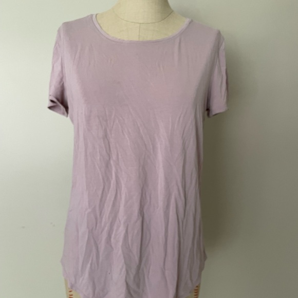 Lululemon Athletica Purple Fitted Short Sleeve Tee - Picture 1 of 6